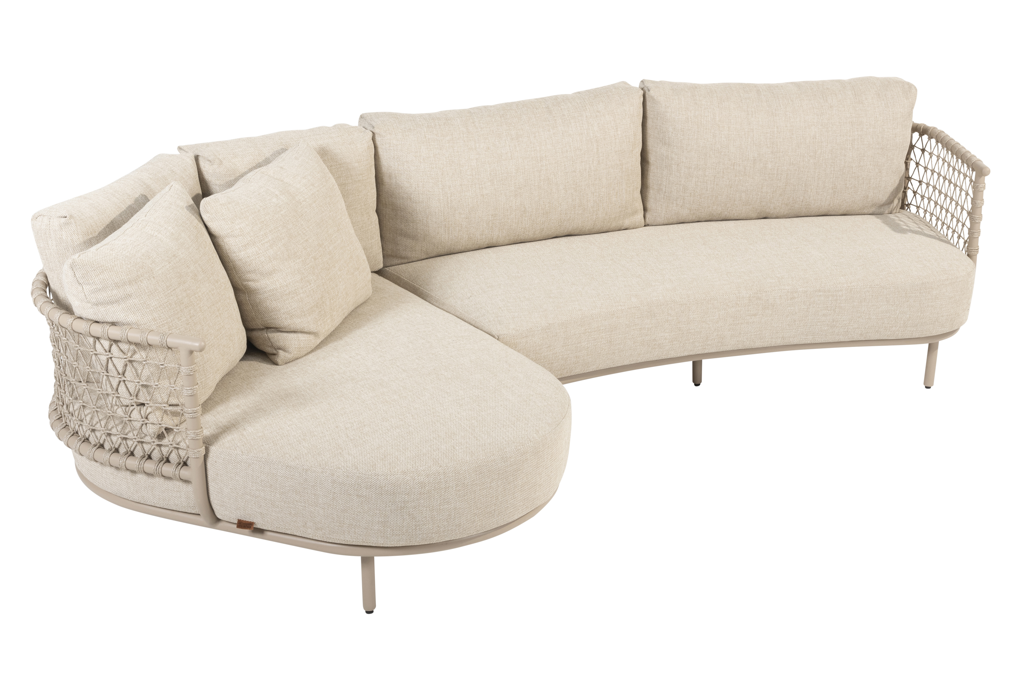 4 Seasons Sardinia Sofa W/cushions. - Latte